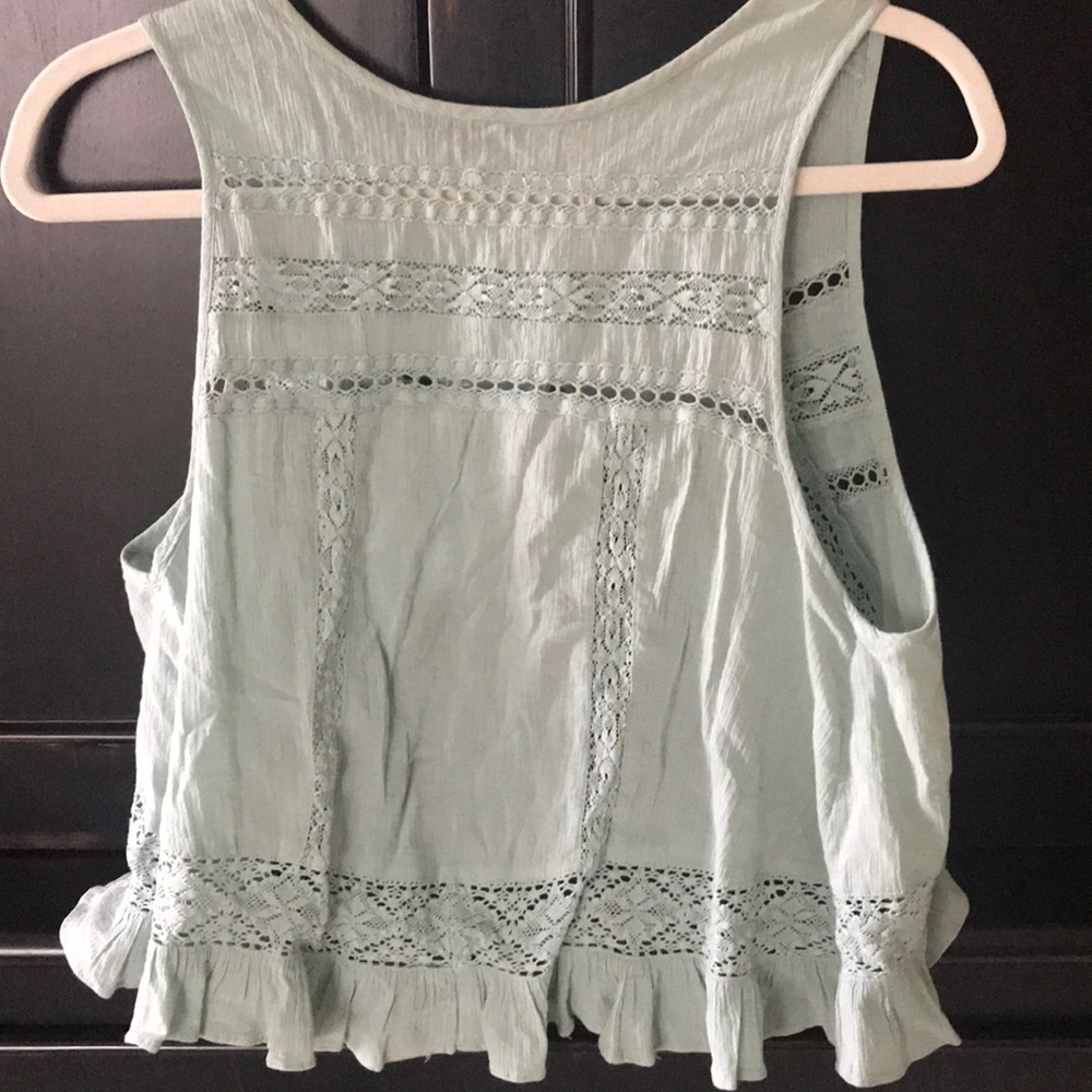 Free People top with open back size small